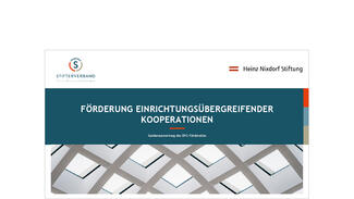 Förderung einrichtungsübergreifender Kooperationen (Cover)