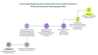 Zweimonatige Begleitung eines Fachbereiches bei der inhaltlich-fachlichen Weiterentwicklung des Studiengangportfolios