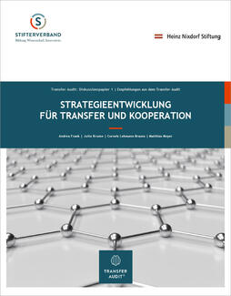 Strategieentwicklung für Transfer und Kooperation (Cover) Strategieentwicklung für Transfer und Kooperation (Cover)